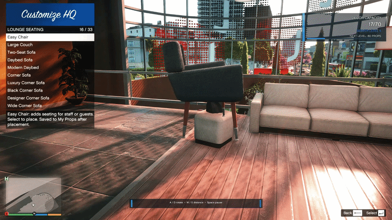 Customizing the Lifeinvader headquarters