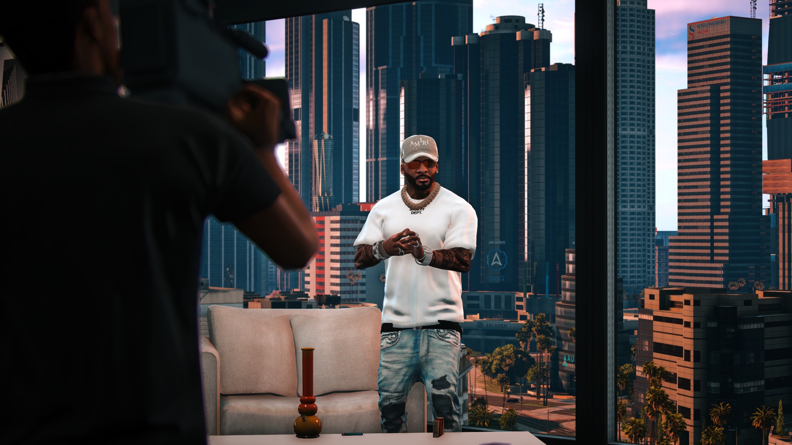 Become A Celebrity city photoshoot scene