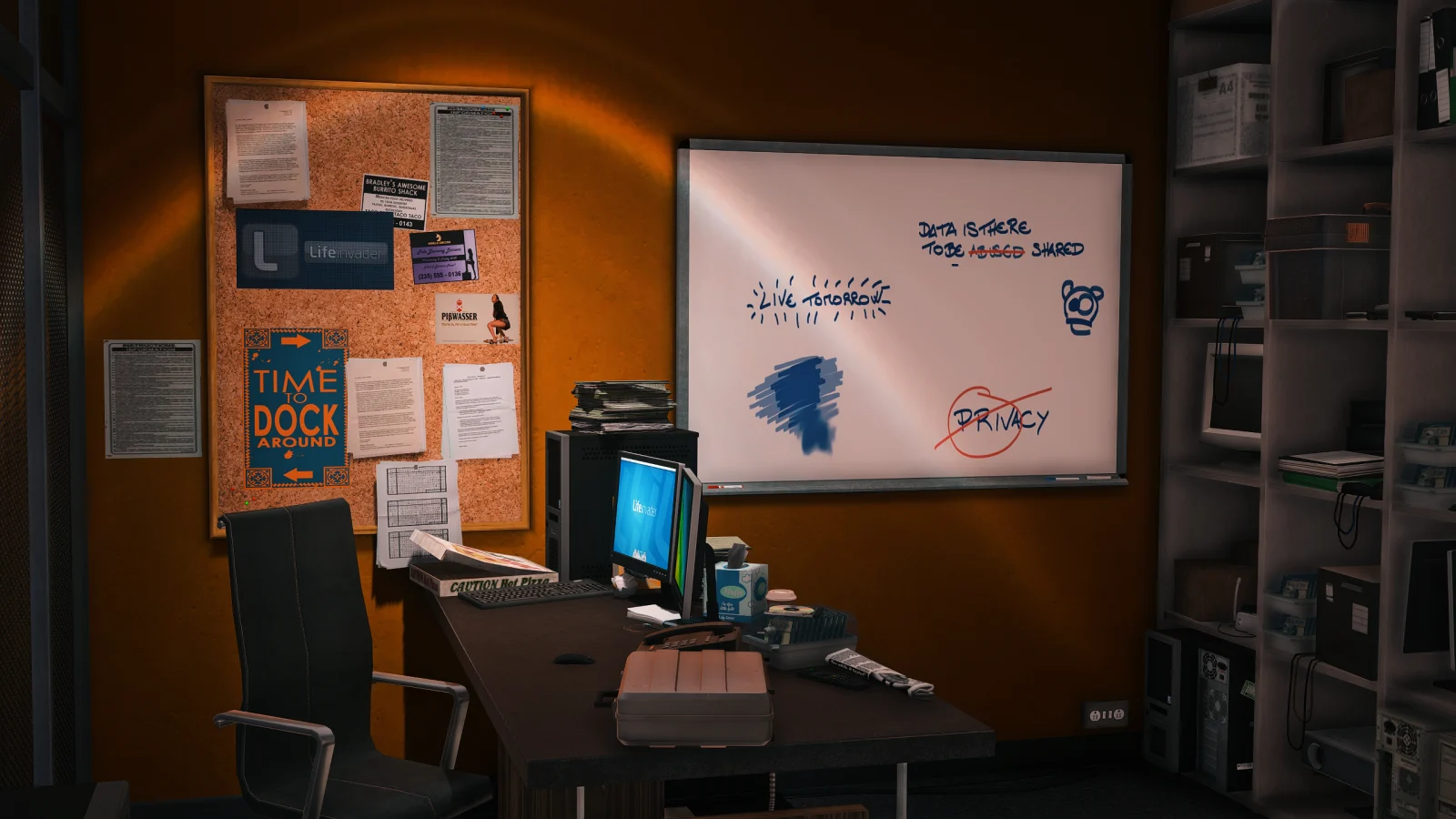 Renovated private office inside Lifeinvader headquarters