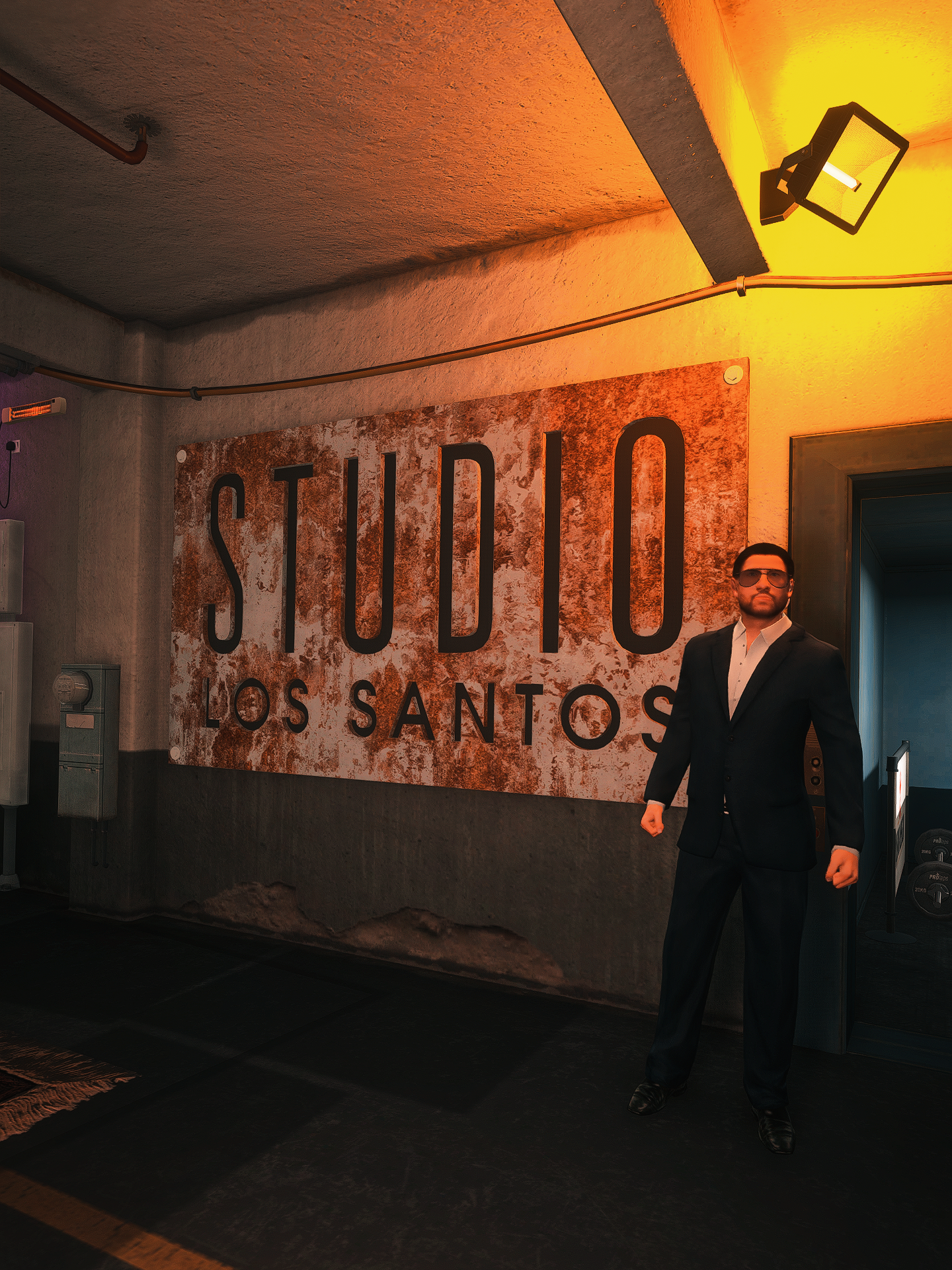 Mike Mulholland standing beside the Jaydenwasd Studios sign